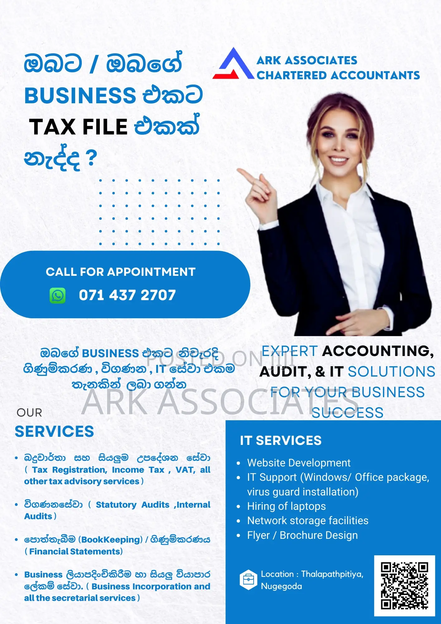 Income Tax, Auditing, Accounting Services