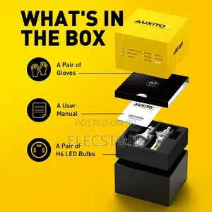 Auxito H4 Hb2 Hi/Lo Beam 50w 20000lm Fanless Led Headlight