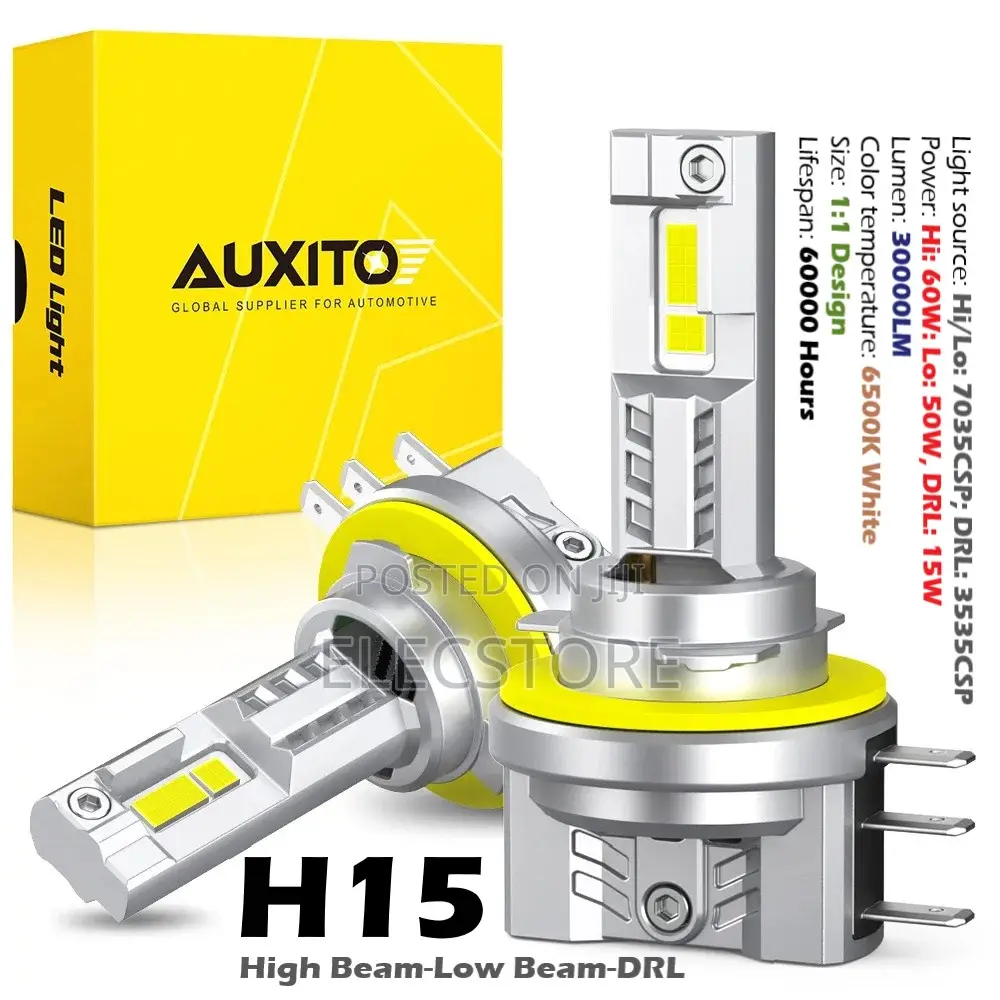 Auxito H15 Led Headlight Bulbs 30000lm High Beam DRL Driving