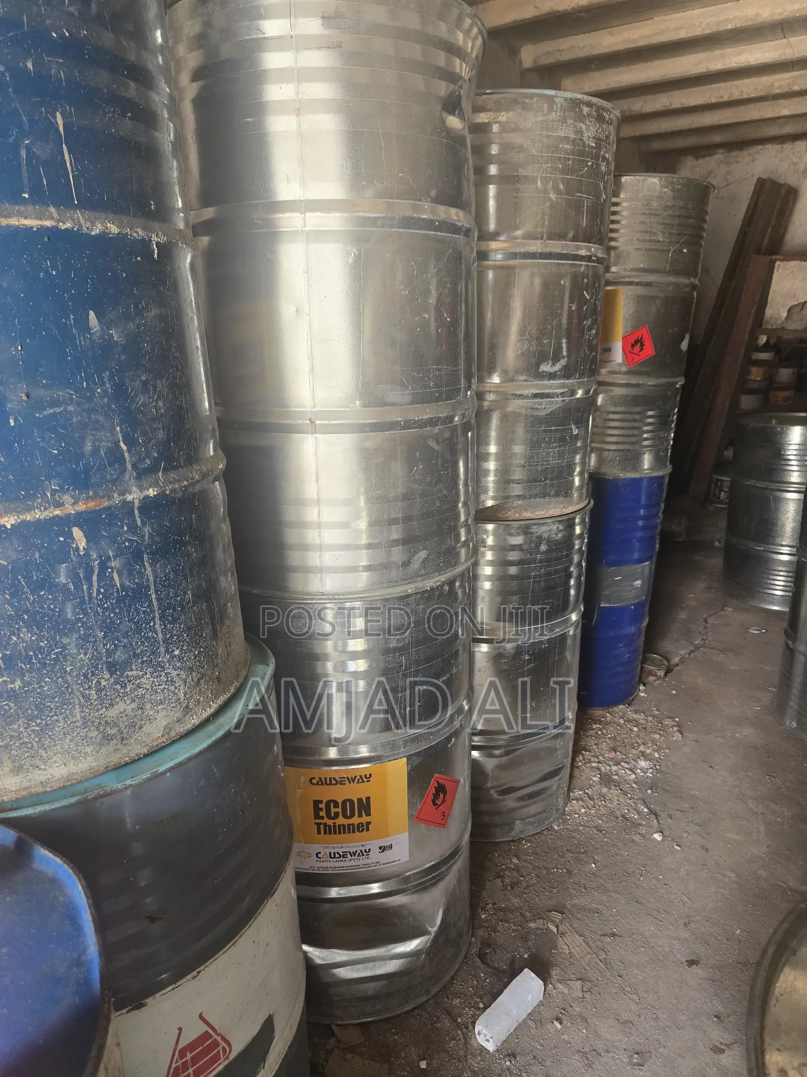 Empty Thinner Barrel