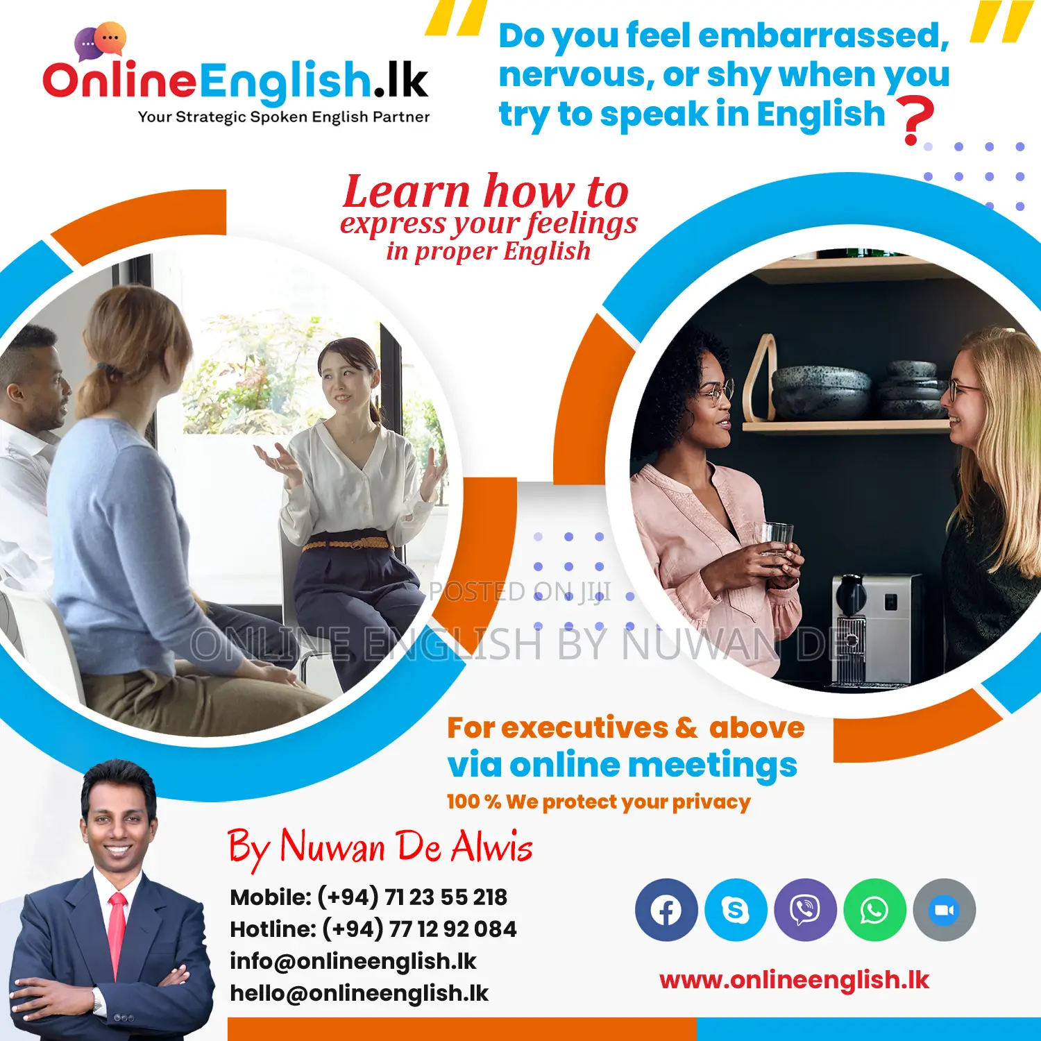 Individual Online Spoken English Classes for Adults