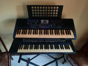 Two Keyboards and a Stand