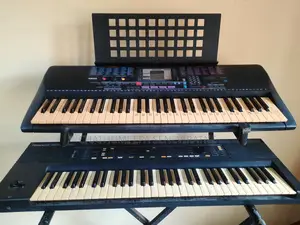 Two Keyboards and a Stand
