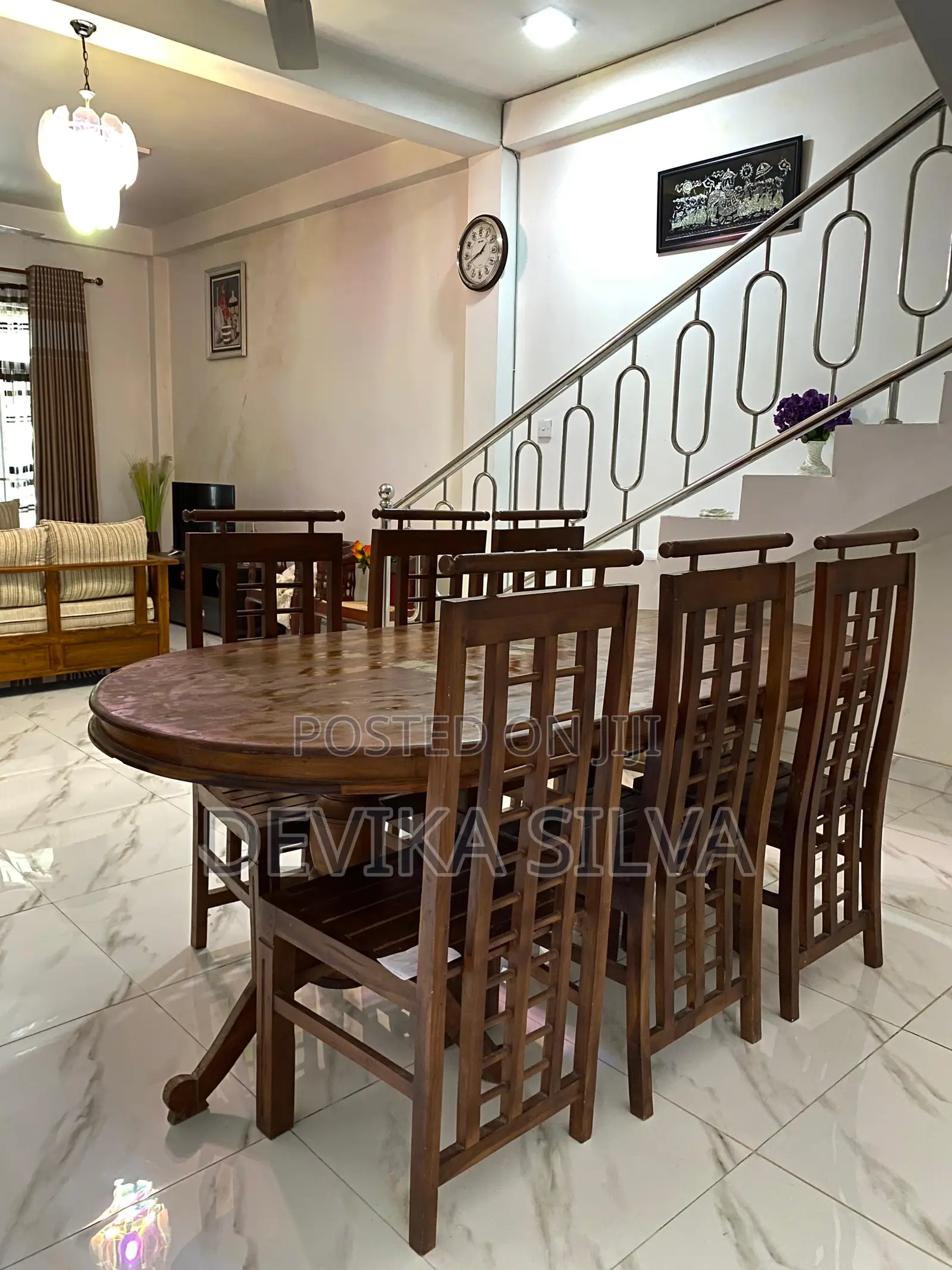 Teak Wood Dining Table With Chairs