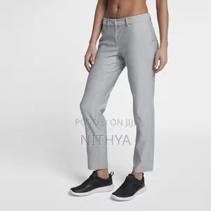 Photo - Slim Fit Grey Cotton Trousers Women’S