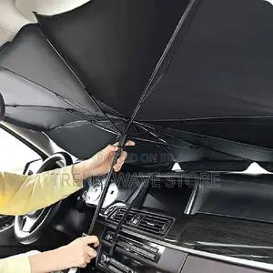 Photo - Car Windshield Umbrella With Leather Pouch