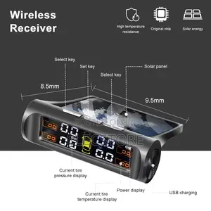 New Tire Pressure Monitoring System Solar Power Alarm System