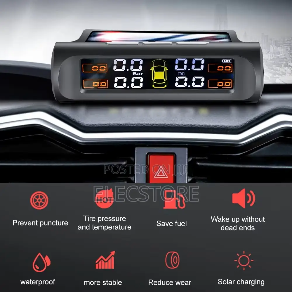New Tire Pressure Monitoring System Solar Power Alarm System