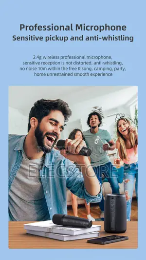 Zealot S32m Karaoke Bluetooth Speakers 2 Microphones Hi Bass