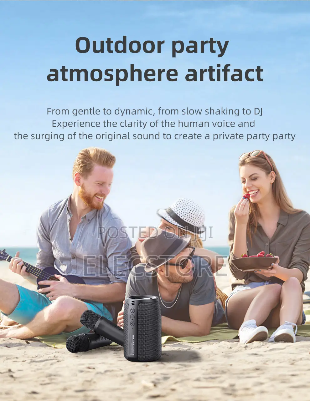 Zealot S32m Karaoke Bluetooth Speakers 2 Microphones Hi Bass