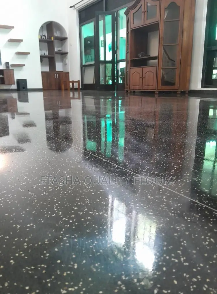Old Terrazzo Floor Cut Polish