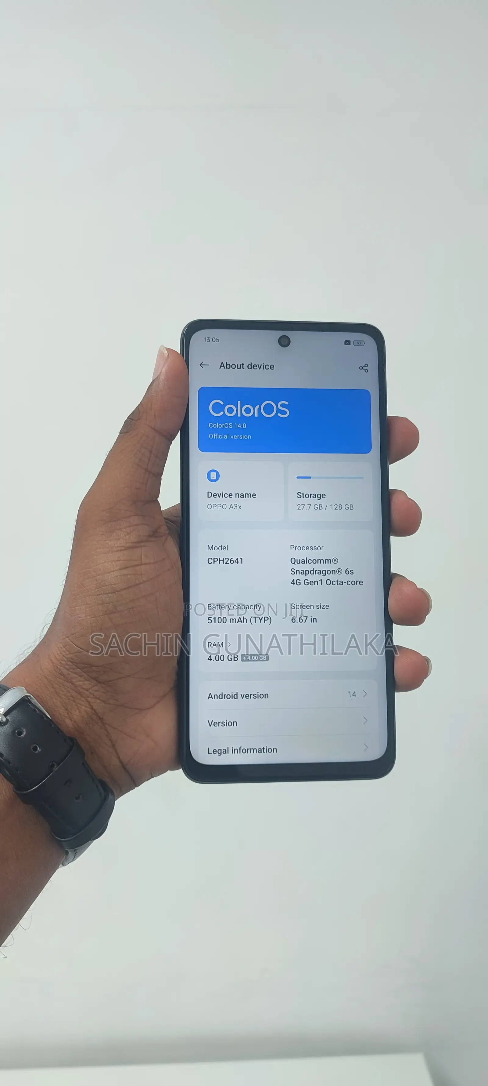 Oppo A3x 128 GB Red