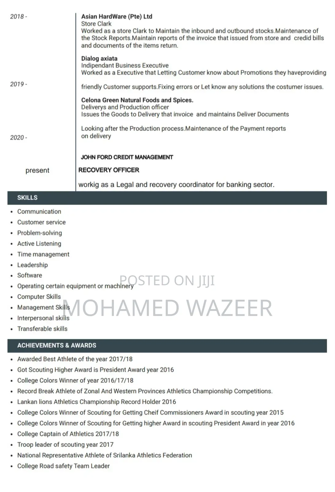 Looking for a Job
