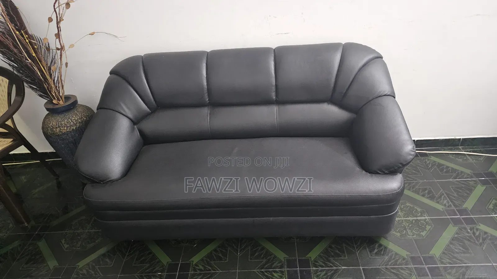 Black Comfort Sofa Set (3+1+1)