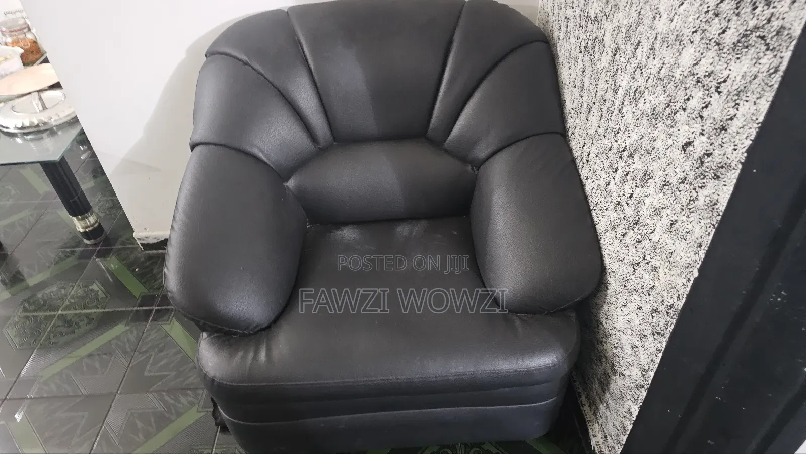 Black Comfort Sofa Set (3+1+1)
