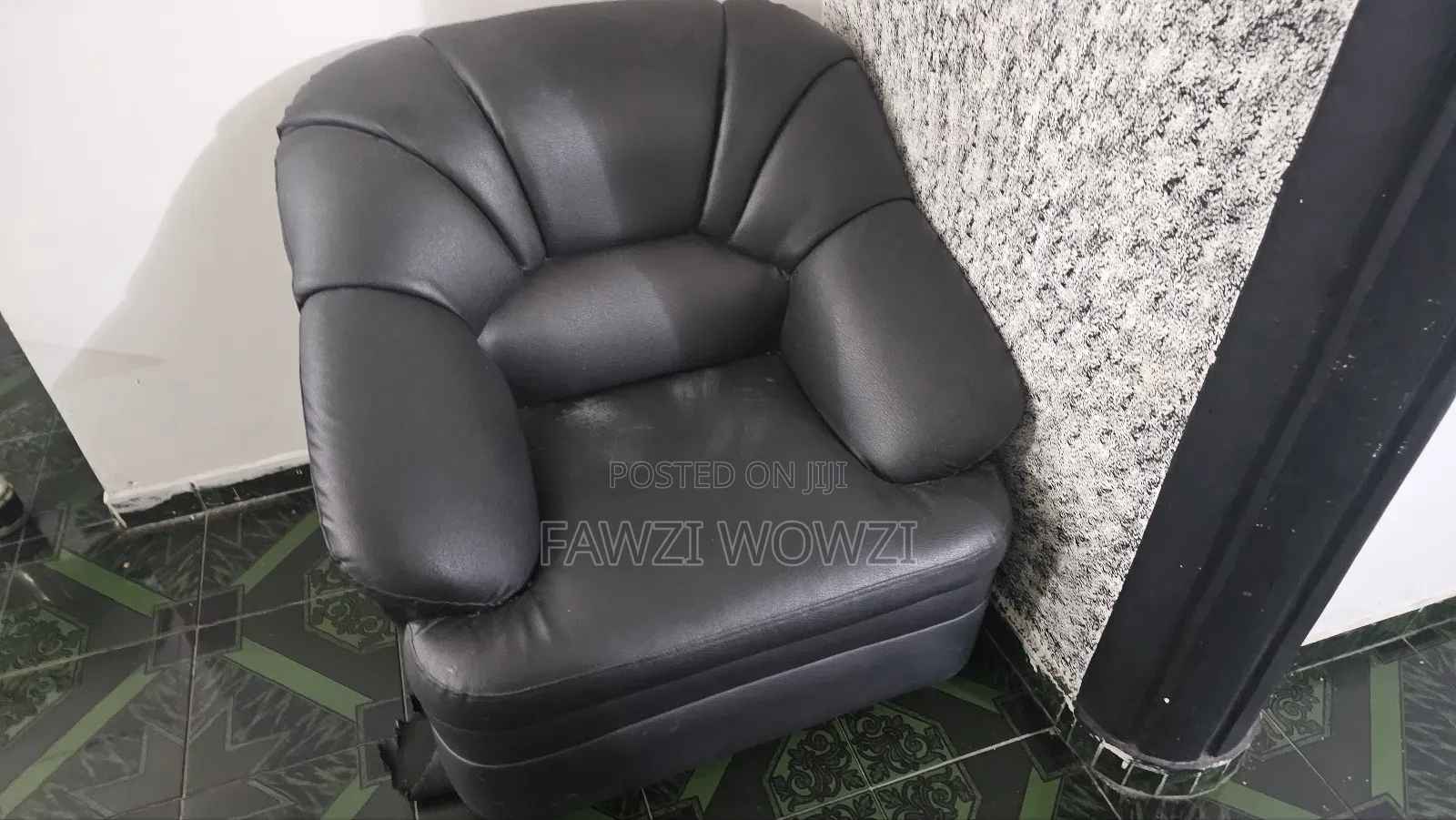 Black Comfort Sofa Set (3+1+1)