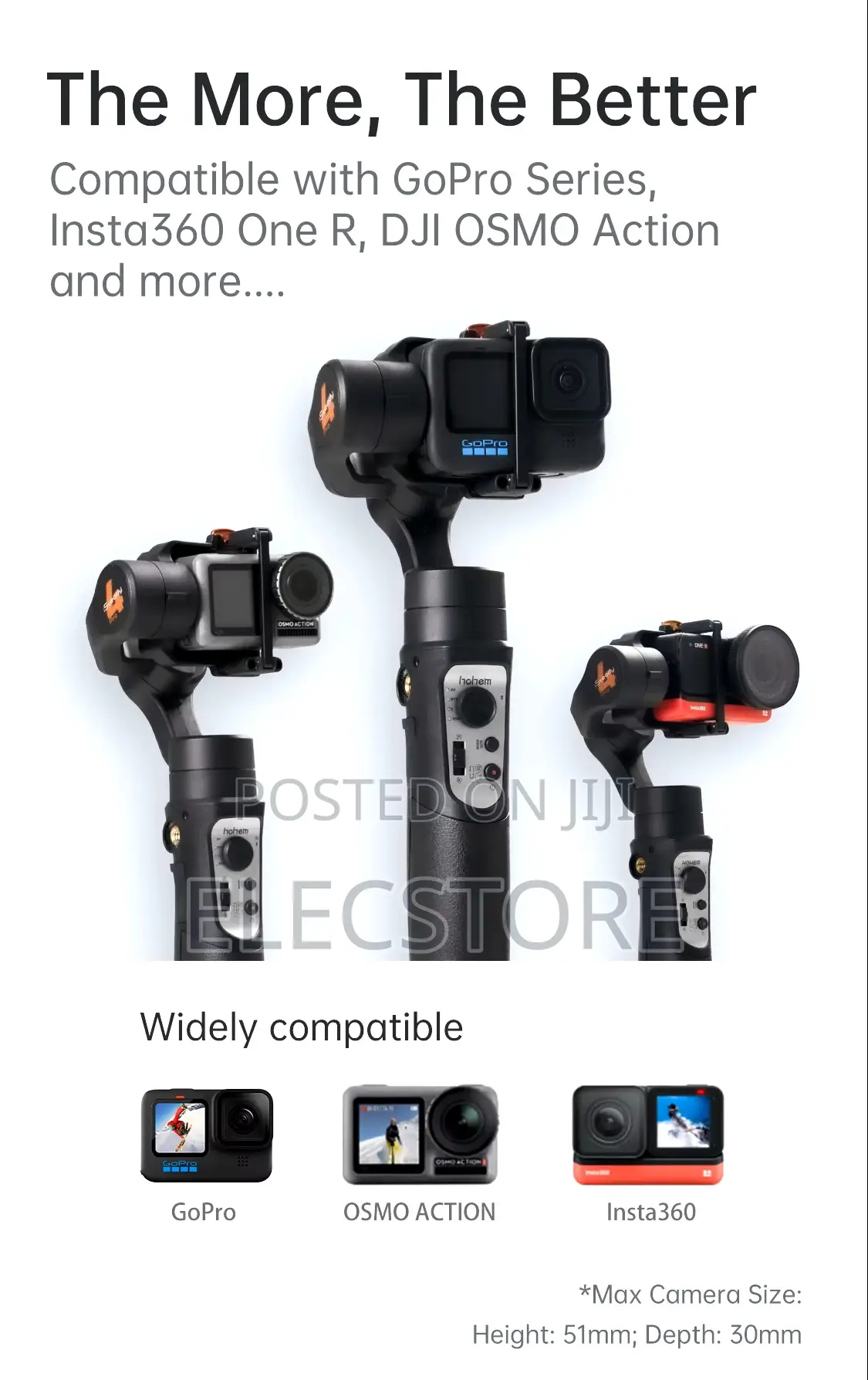 Hohem Isteady Pro 4 Gimbal Stabilizer 3-Axis Action Cameras