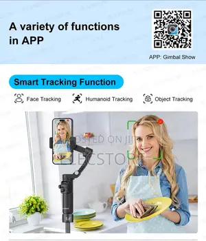 Axnen M02 3-Axis Gimbal Stabilizer Anti Shake Remote App