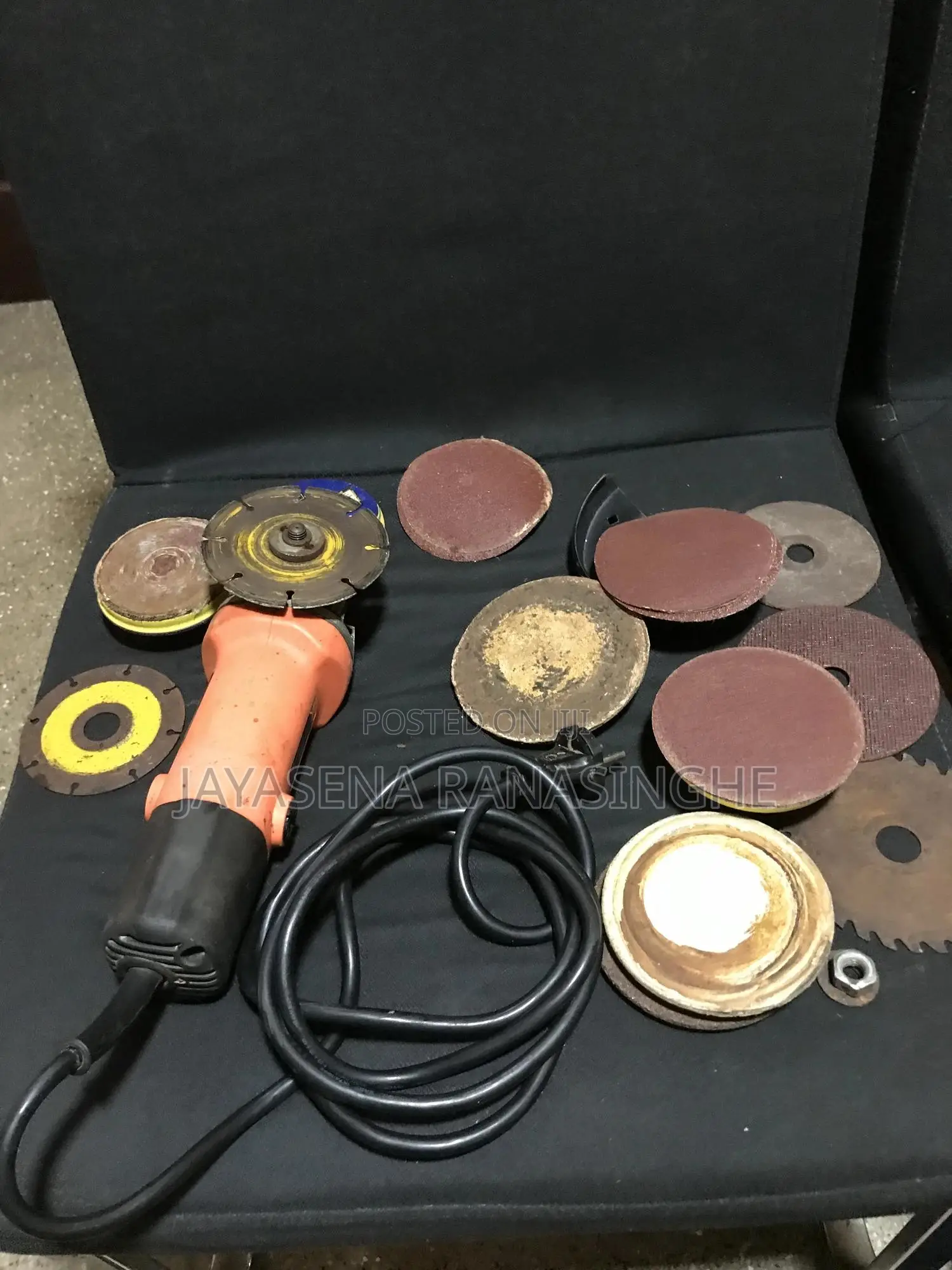 Angle Metal Grinder With Sanding Disks