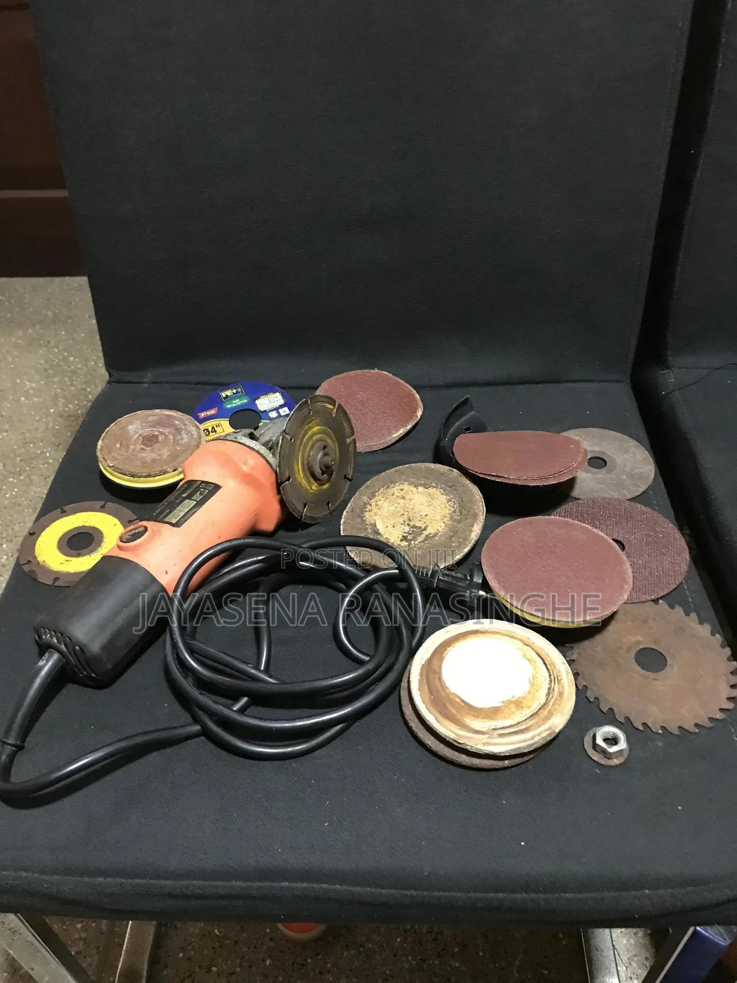 Angle Metal Grinder With Sanding Disks
