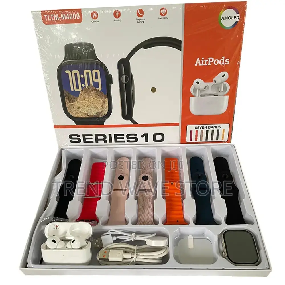 TLTM-M4000 Smartwatch With Airpods (P06596)