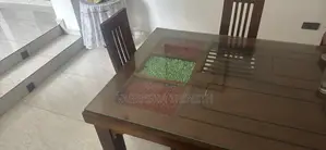 Teak Dinning Table With 6 Chairs for Sale