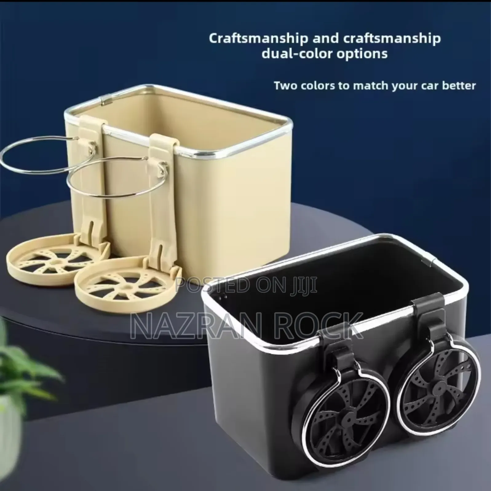 Car Armrest Storage Box Cup Holder Tissue Holder