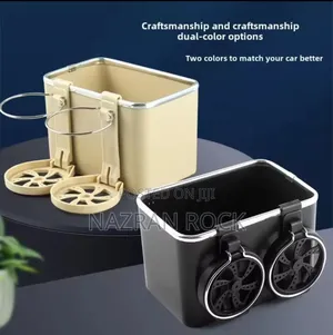 Car Armrest Storage Box Cup Holder Tissue Holder