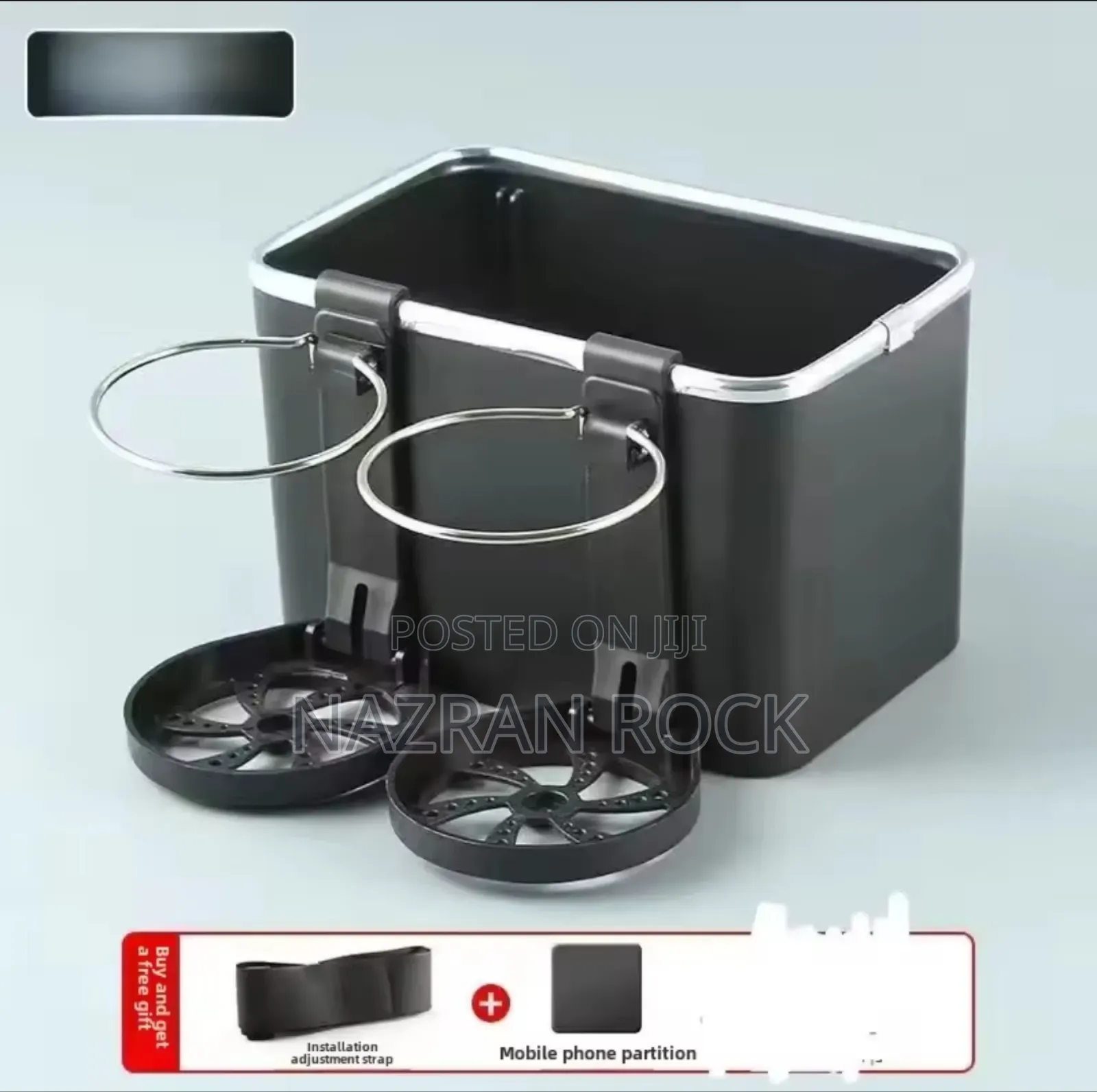 Car Armrest Storage Box Cup Holder Tissue Holder