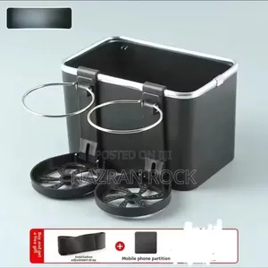 Car Armrest Storage Box Cup Holder Tissue Holder