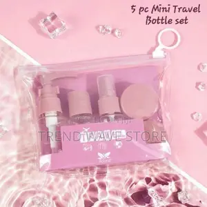 Photo - 5 PCS Mini Travel Bottle Set - Refillable (P05820)