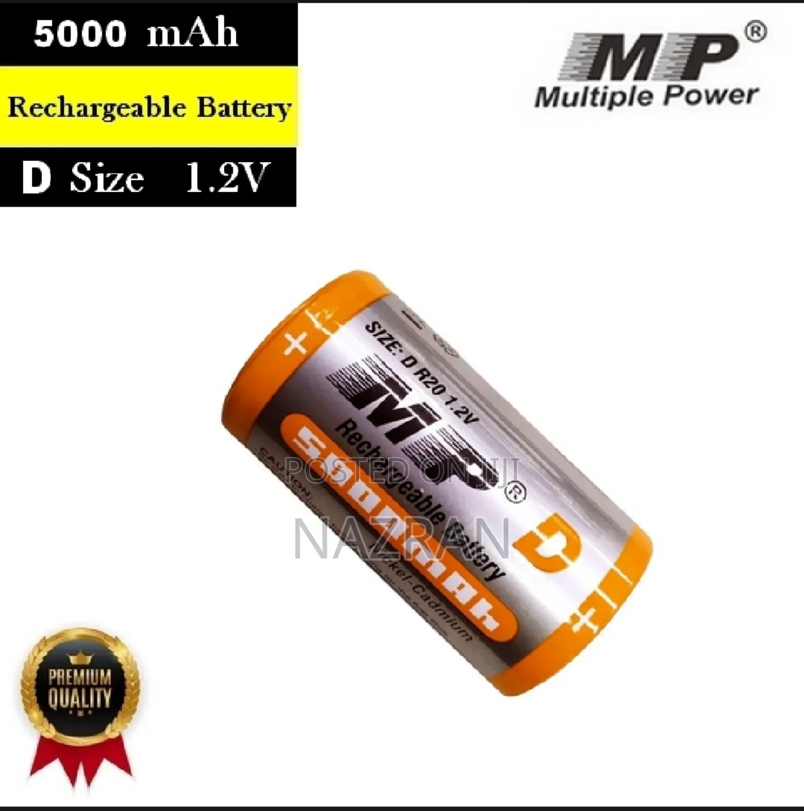 Mp D Size Rechargeable Battery 5000mah