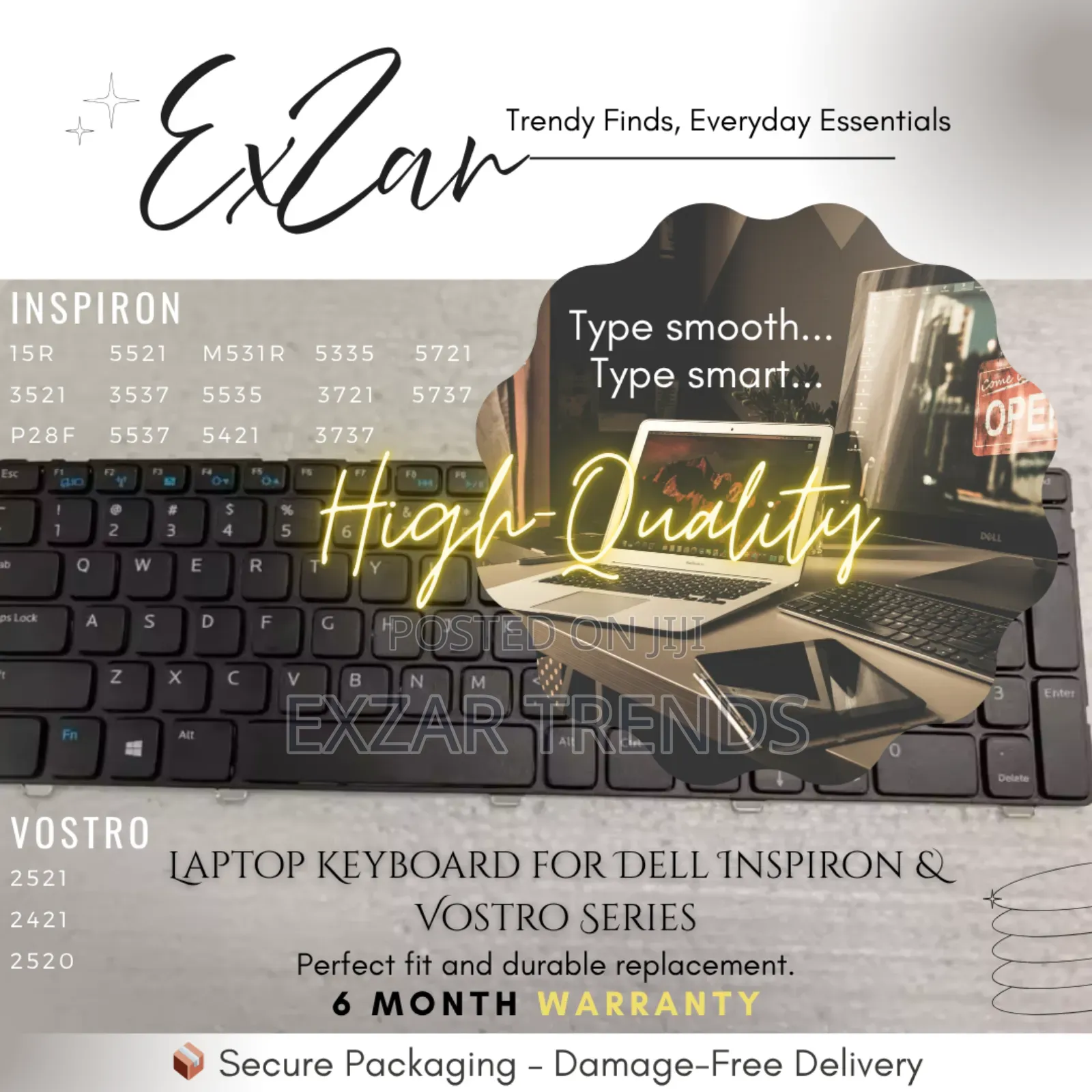 Dell Inspiron and Vostro Laptop Keyboard Replacement