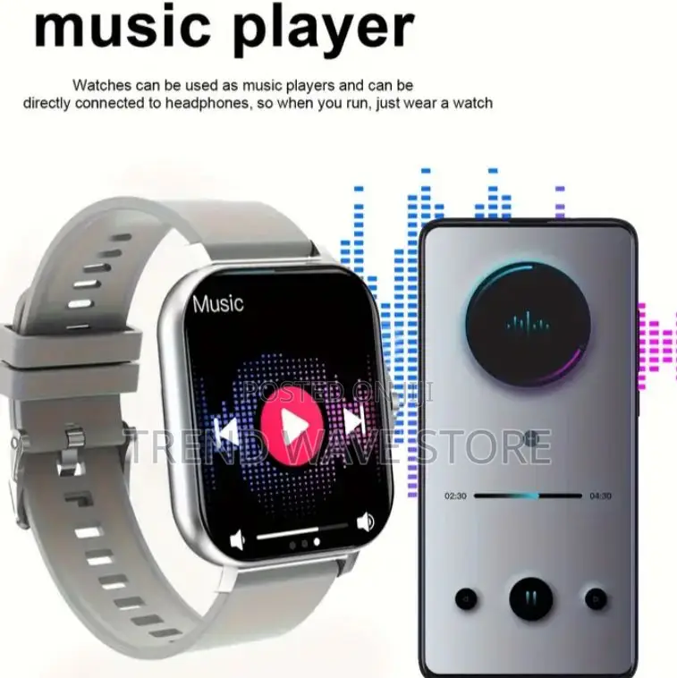 Smart Watch Silver Colour Available