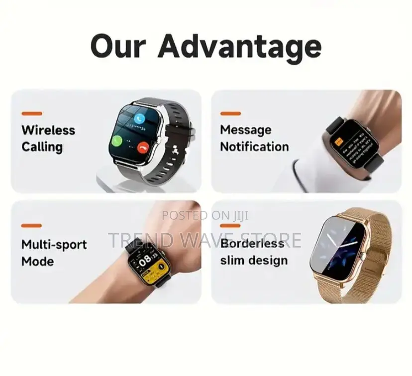 Smart Watch Silver Colour Available