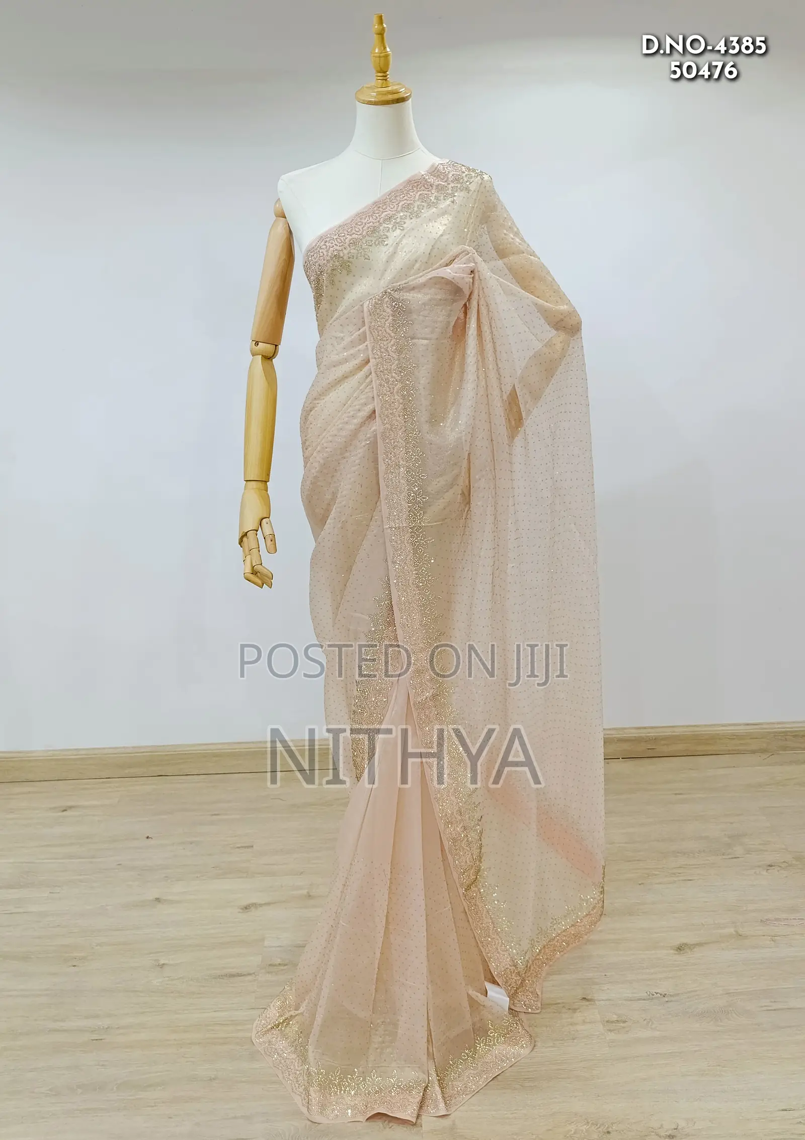 D. No 4382 Designer Net Saree