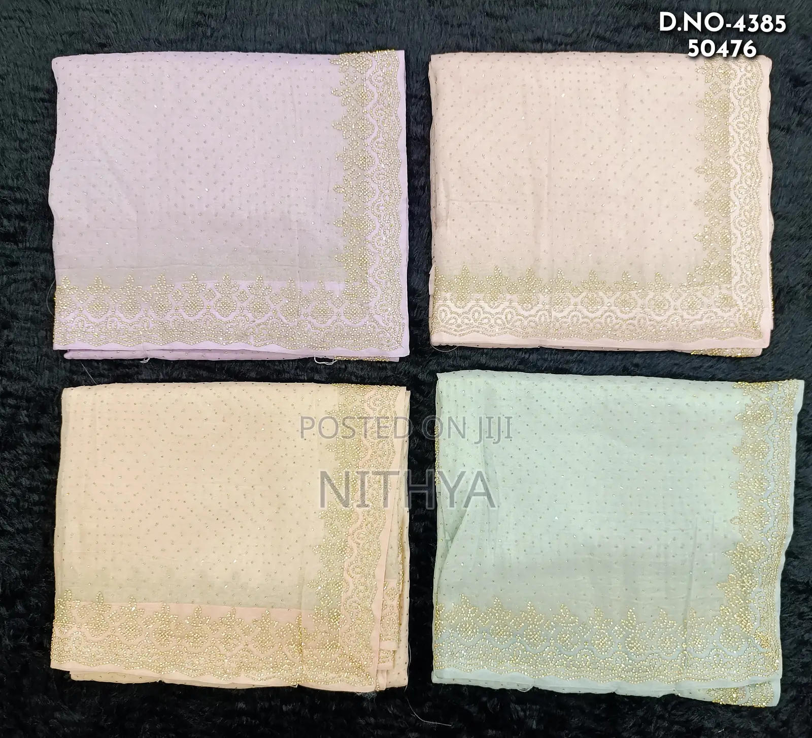 D. No 4382 Designer Net Saree