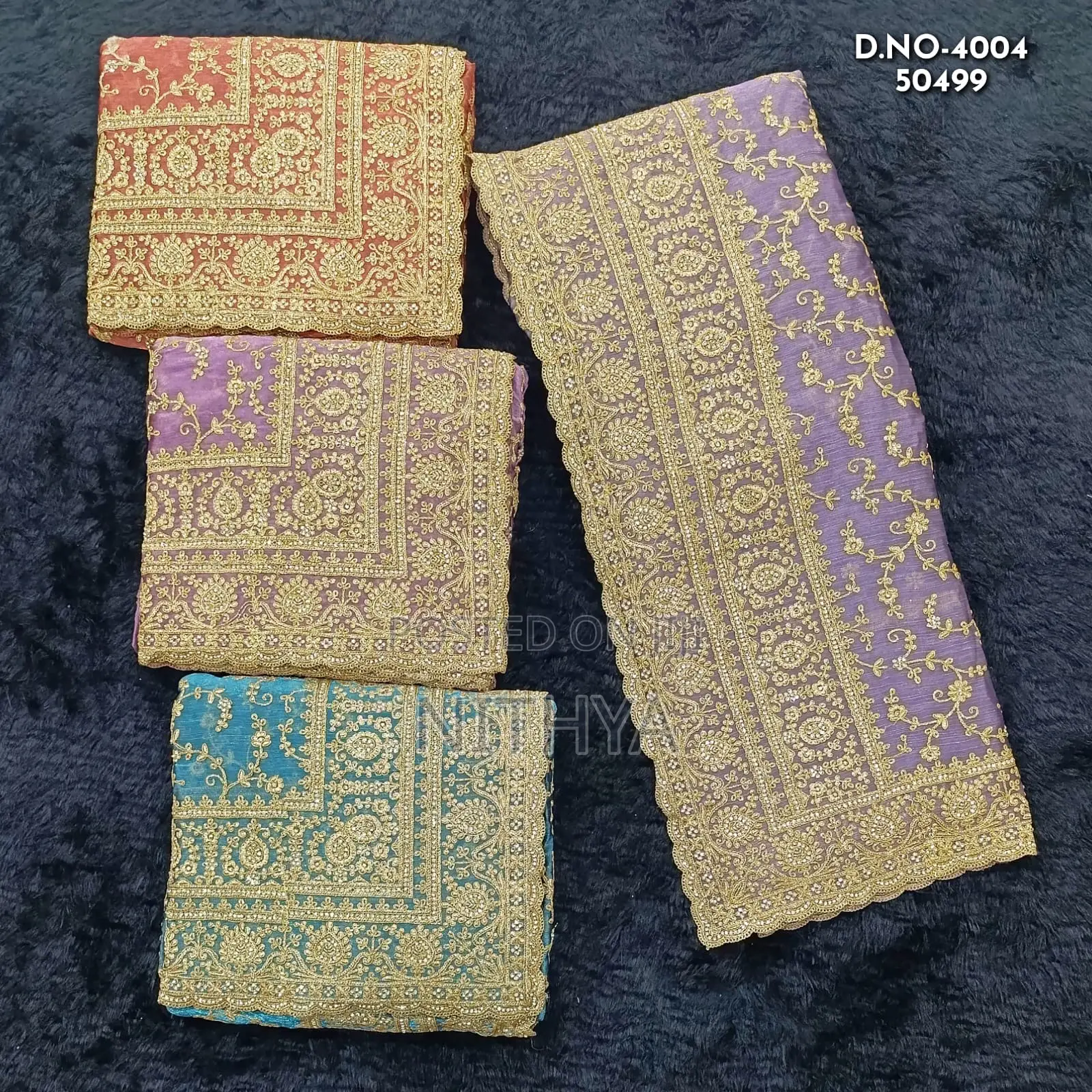 Crushed Fendy Silk Saree