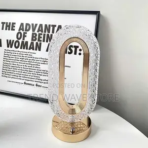 Photo - Diamond Crystal Rechargeable Table Lamp (P01933)