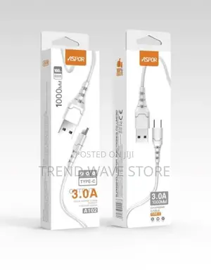 Photo - Aspor Fast Charging Type-C Cable A102 (P06783)