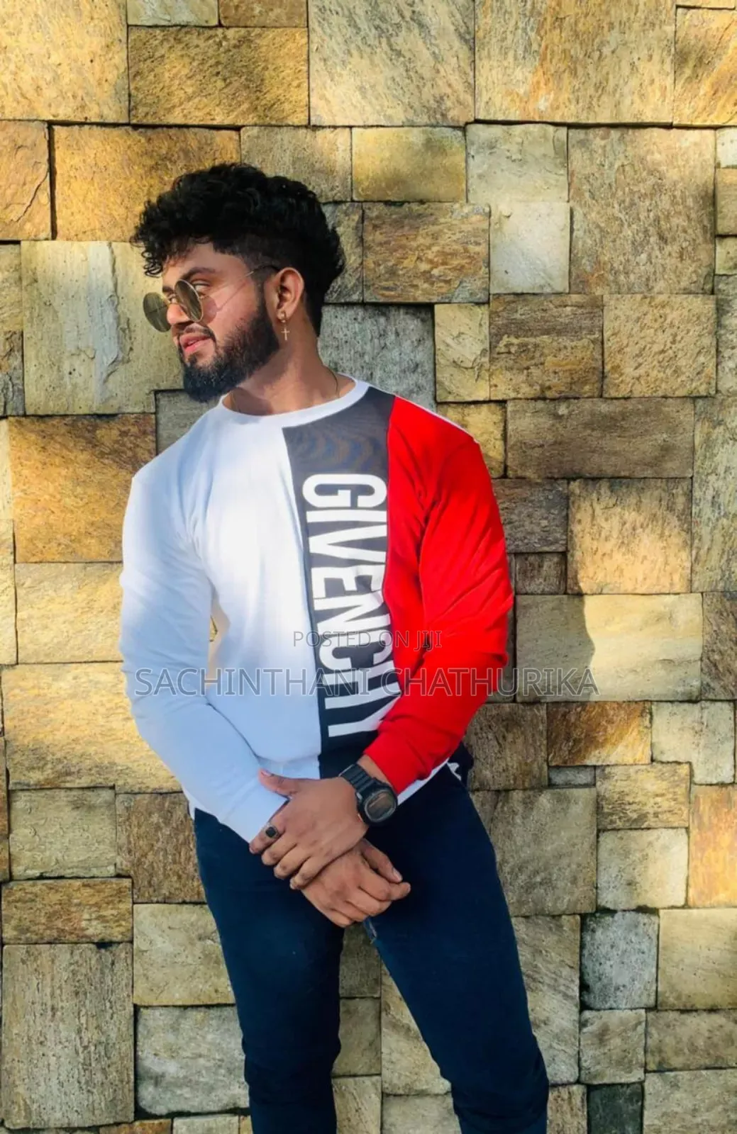 Three Colours Mens Ling Sleeve Tshirt