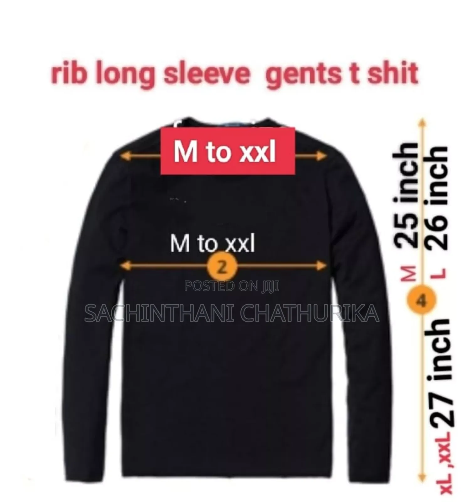 Three Colours Mens Ling Sleeve Tshirt