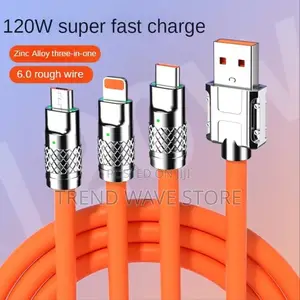 Photo - 3 in 1 Universal 120w Fast Charging Cable (P04201)