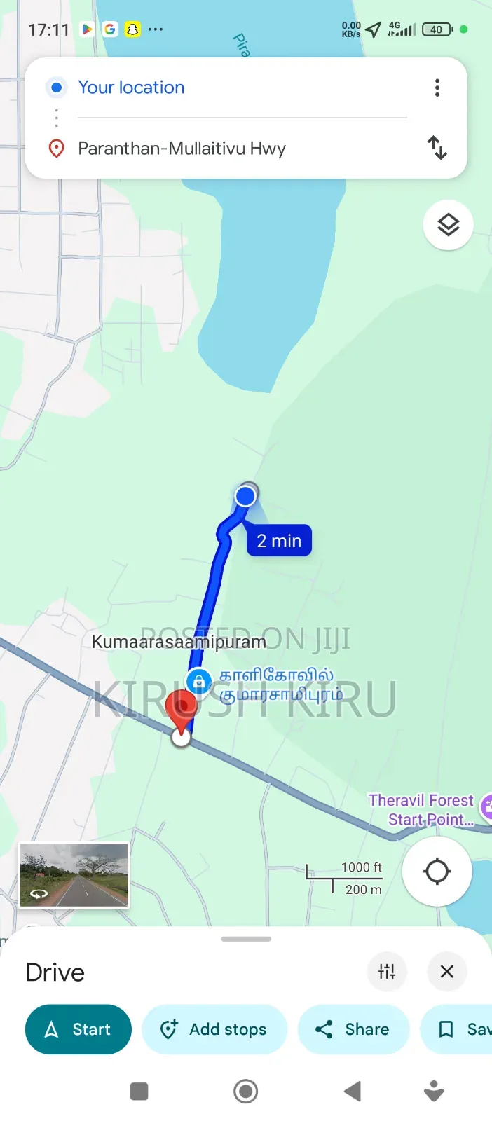 0.75 Acre Land for Sale in Visuwamadu