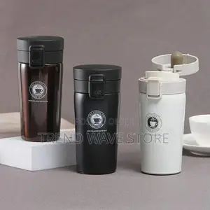 Photo - Double Wall Stainless Steel Coffe Mug - 380ml