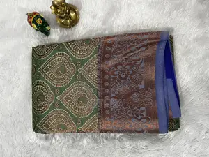 Photo - Wedding Collection/ Brocade Prince Copper Saree