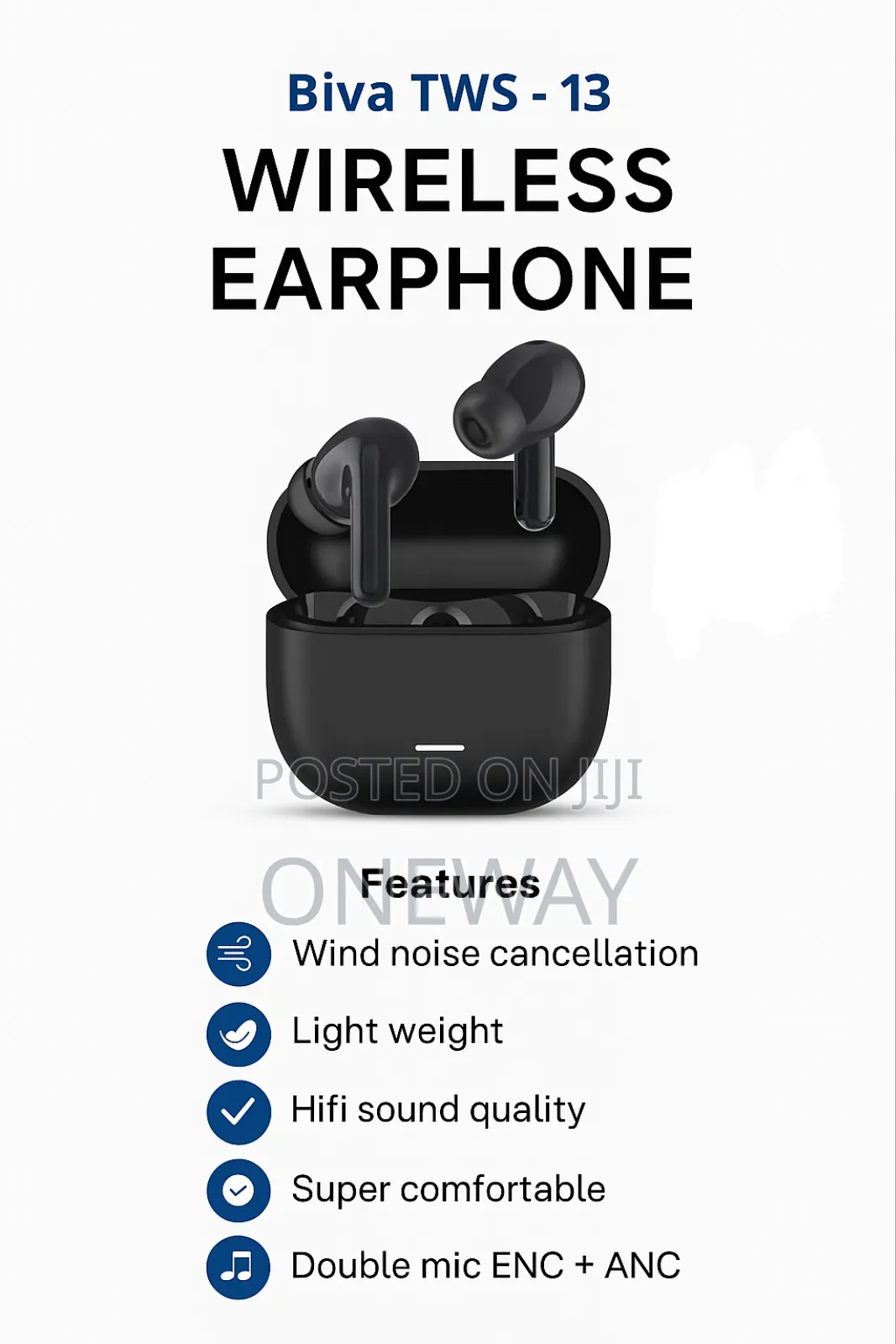 Biva TWS 13 Wireless Earphone