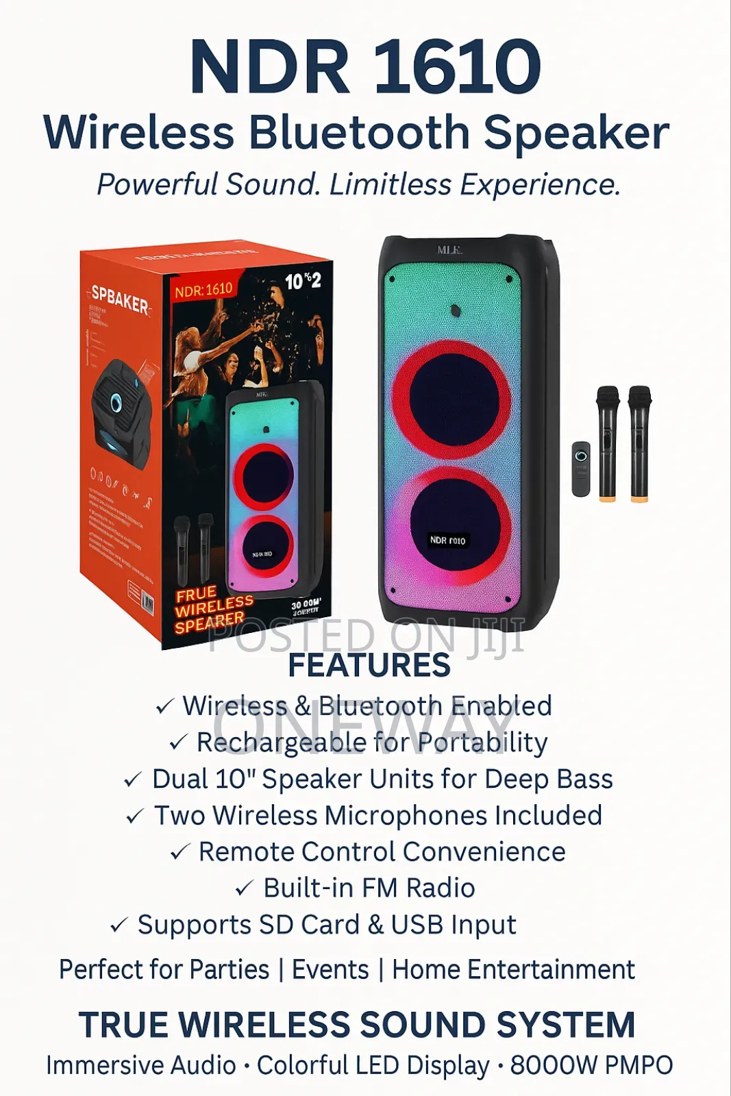 NDR 1610 Wireless Bluetooth Speaker