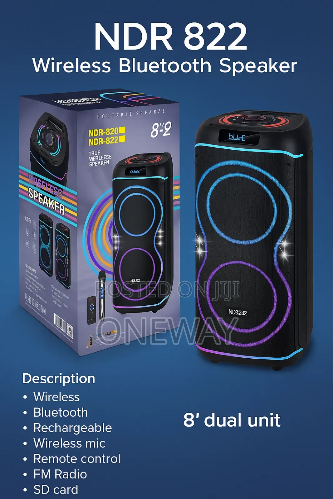 NDR 822 Wireless Bluetooth Speaker