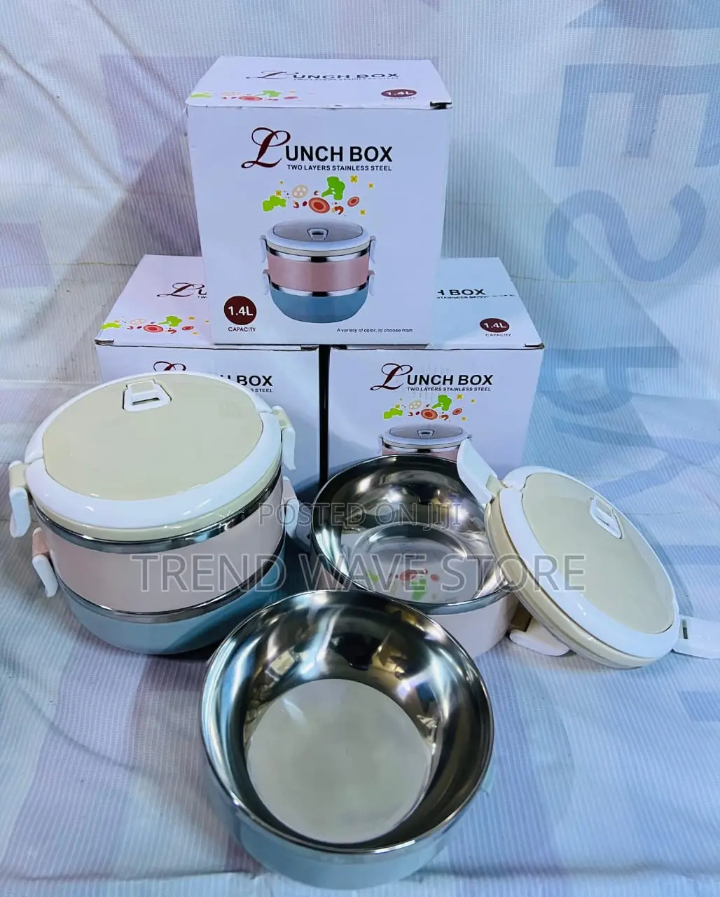 2 Layer Steel Lunch Box